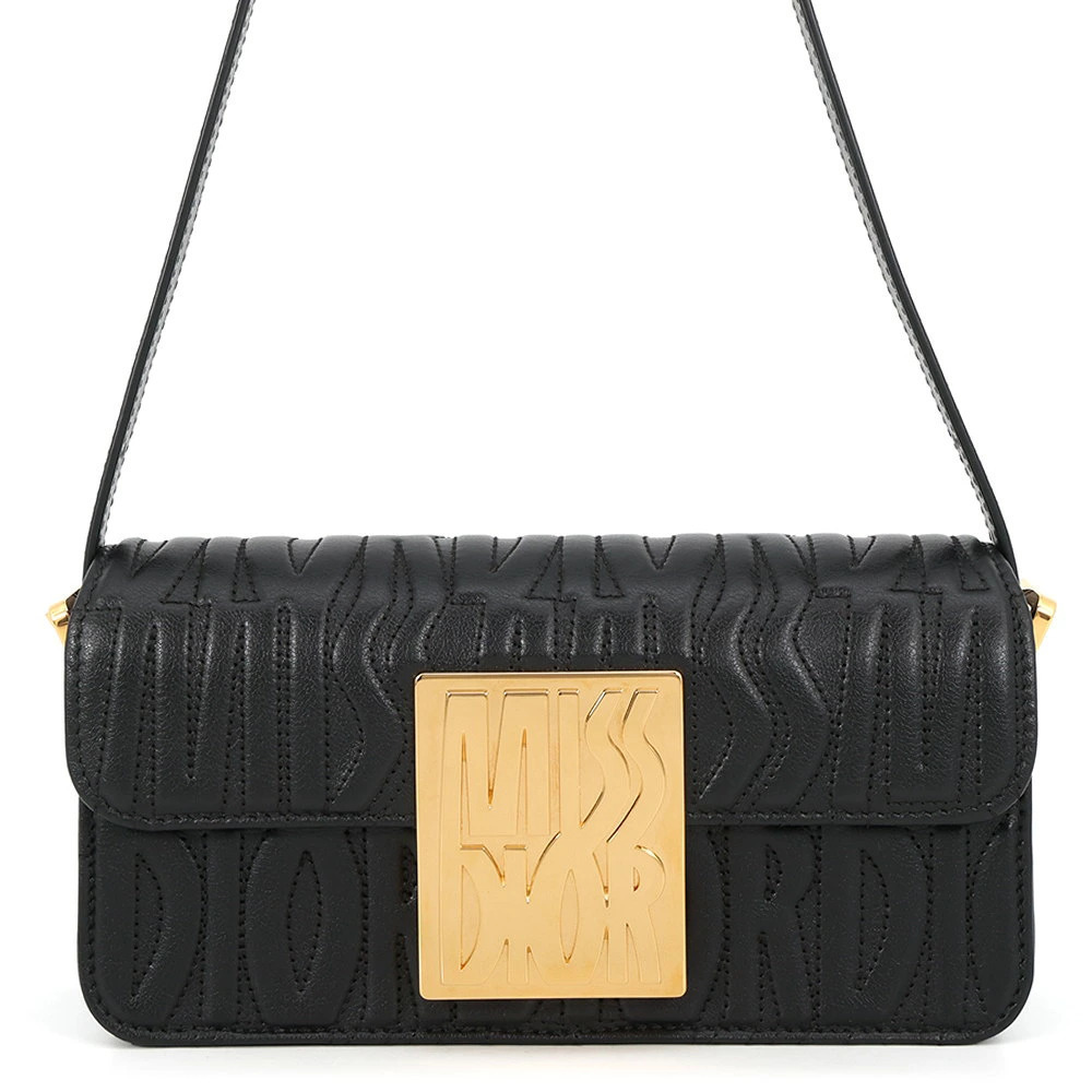 Christian Dior Miss Flap Bag Shoulder Black
